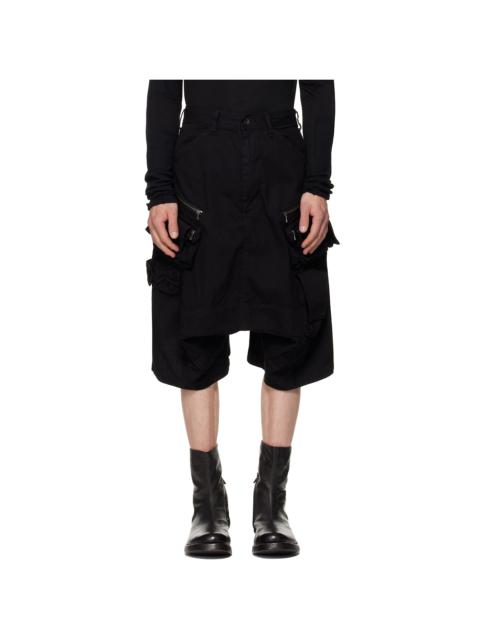 Julius Black Tactical Kite Shorts