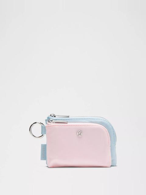 lululemon Double Zip Clippable Card Pouch