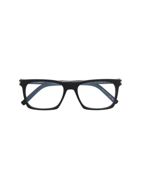 square-frame eyeglasses