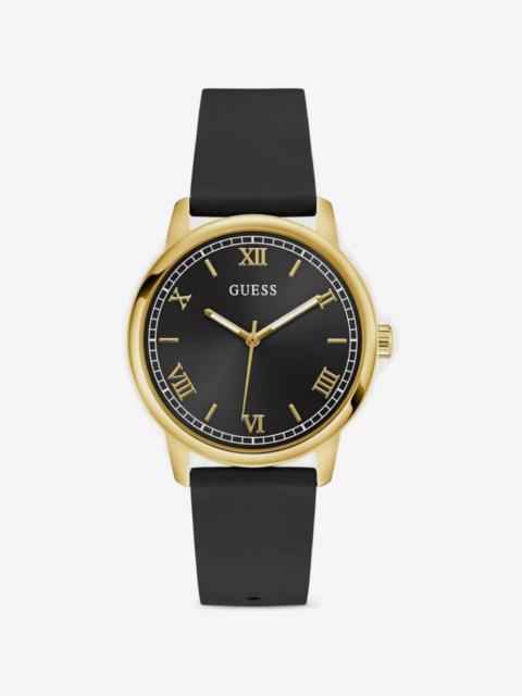 GUESS USA black gold-tone analog watch