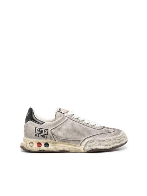 Herbie distressed-effect trainers