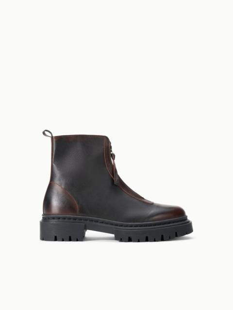 STAUD STAUD MILES ZIP ANKLE BOOT ESPRESSO DISTRESSED