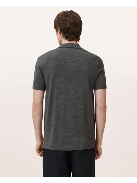 ALLSAINTS MODE MERINO SHORT SLEEVE POLO SHIRT