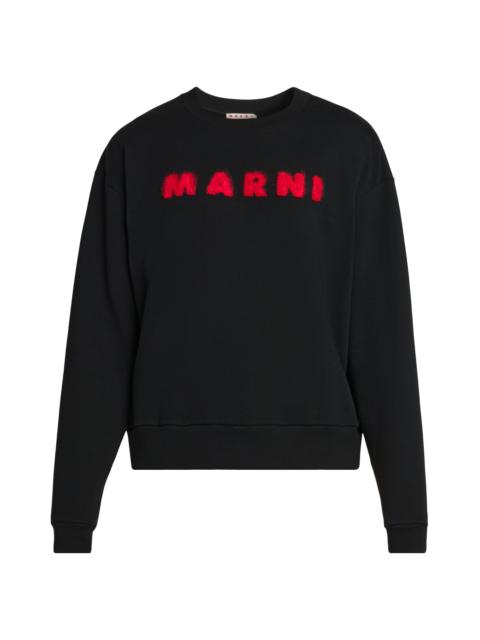 Marni Men's Logo Crewneck Sweatshirt - Black