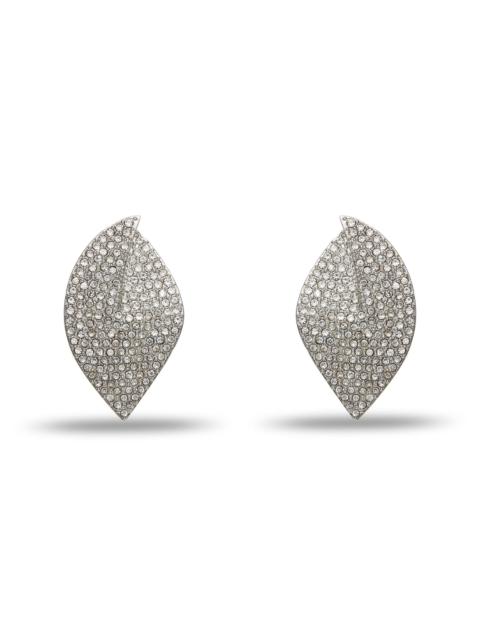 LELE SADOUGHI Women's Deco Feather Silvertone & Crystal Earrings - Crystal