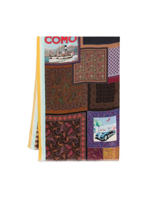 Pierre-Louis Mascia patchwork paisley scarf