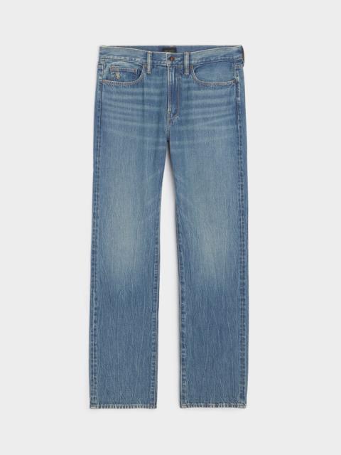 TODD SNYDER Straight Fit Summerweight Jean in Medium Indigo
