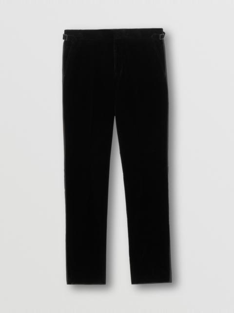 Cotton Velvet Tuxedo Trousers – Exclusive Capsule Collection