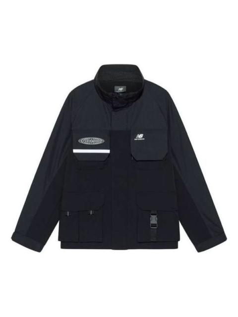 New Balance 새로운 균형 방풍 두건 화물 재킷 '블랙' NAA3N011-BK