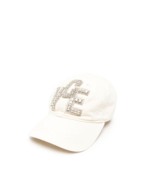 Golden Goose crystal-embellished logo-patch cap