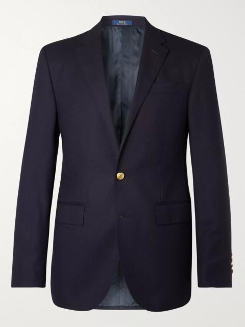 Polo Ralph Lauren Navy Slim-Fit Unstructured Linen-Blend Blazer Navy