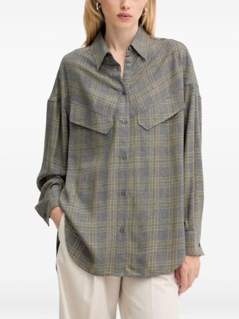 BOSS check-pattern shirt
