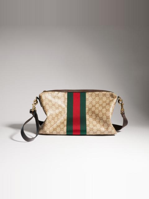 GUCCI Medium GG crossbody bag with Web
