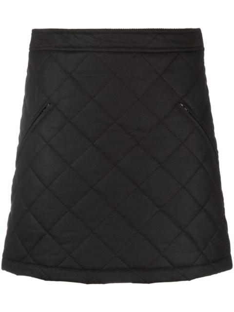 Burberry high-waist quilted skirt