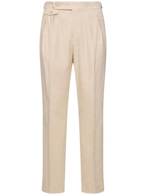 Cotton & cashmere corduroy pants