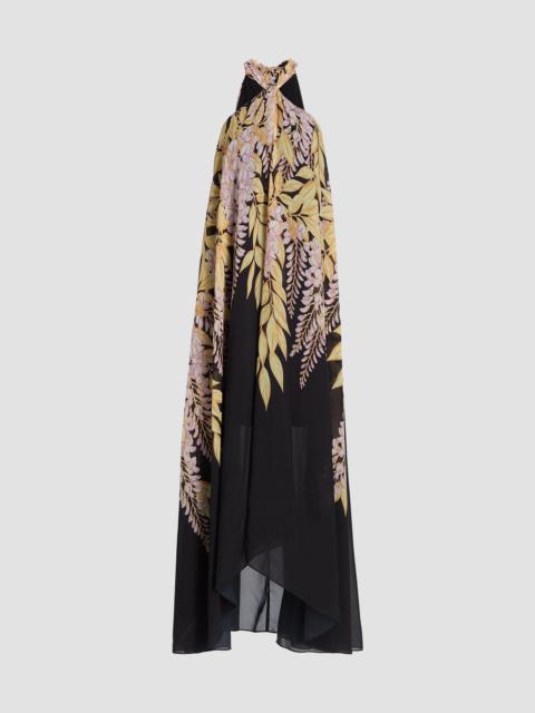 KOBI HALPERIN Women's Daria Floral Halter Maxi Dress - Black Pink
