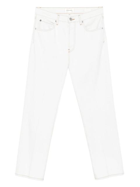 FRAME contrast-stitching jeans