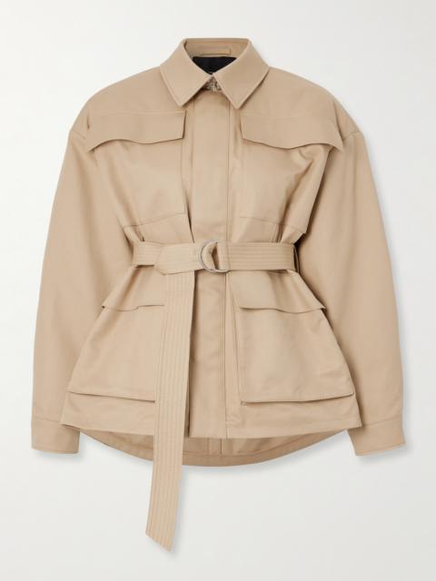 WARDROBE.NYC Belted Cotton-drill Parka