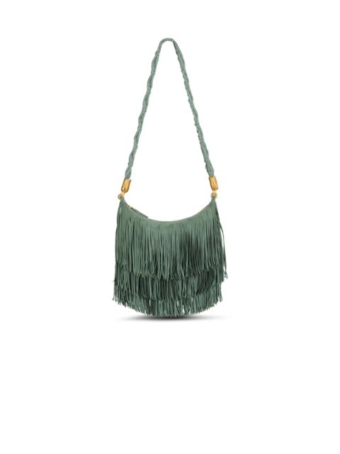 Balmain Ébène Hobo fringed suede bag