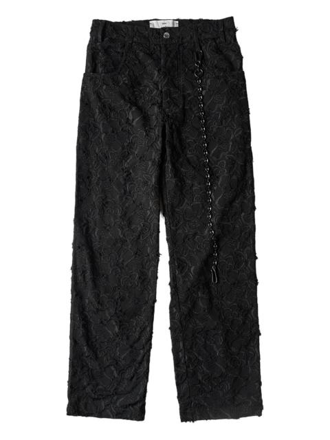 Song for the Mute textured trousers