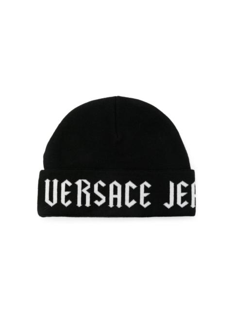 VERSACE JEANS COUTURE logo-jacquard beanie