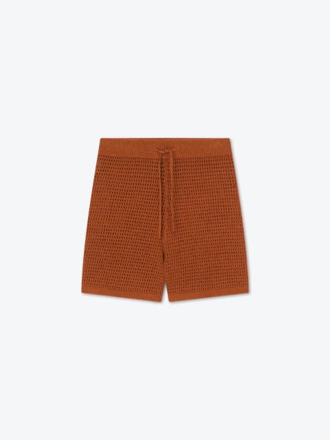 Nanushka FICO - Knitted shorts - Rust