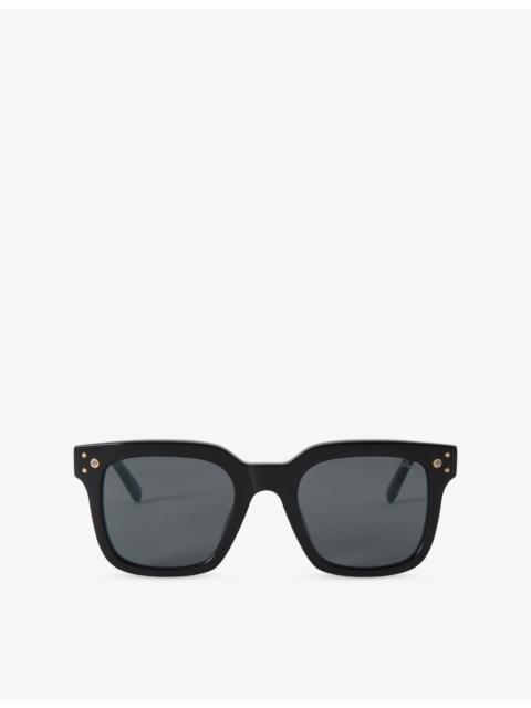 Mulberry Tate Square-Frame Bio-Acetate Sunglasses