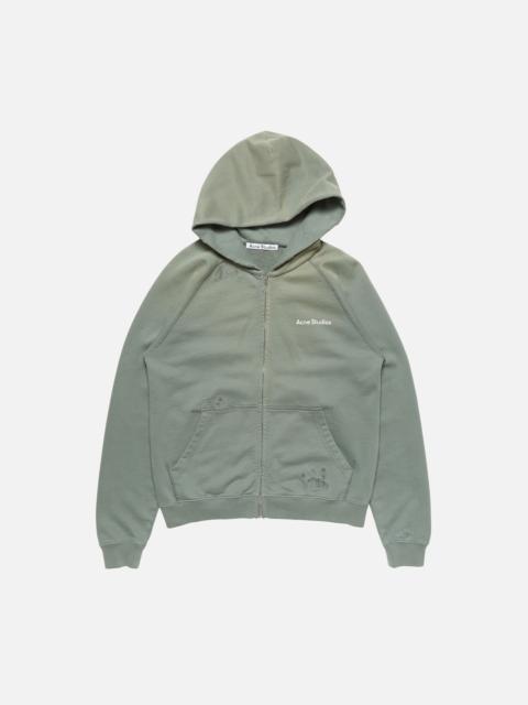 Acne Studios Mended fleece hoodie - Slate grey
