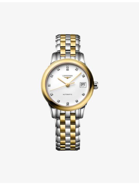 Longines L4.274.3.27.7 Flagship Classic Stainless-Steel, Yellow PVD And 0.034ct Diamond Automatic Watch