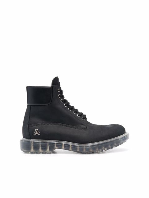 PHILIPP PLEIN Hunter lace-up leather boots