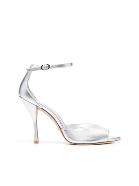 Stuart Weitzman Nudist 100mm metallic-finish sandals