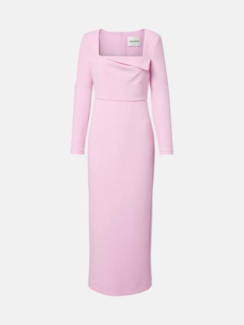 ROLAND MOURET Crêpe midi dress