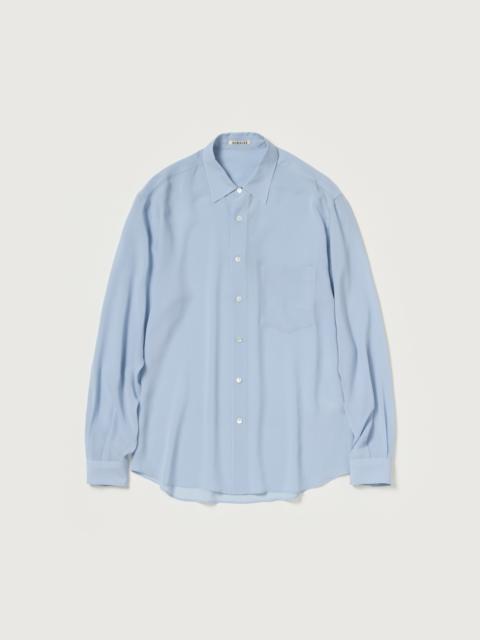 AURALEE AIRY SILK GEORGETTE SHIRT