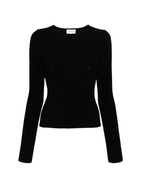 Tシャツ・カットソー MAGDA BUTRYM FW24 '07' sweater (308724 BLACK) MAGDA BUTRYM '07' sweater | julianfashion | REVERSIBLE