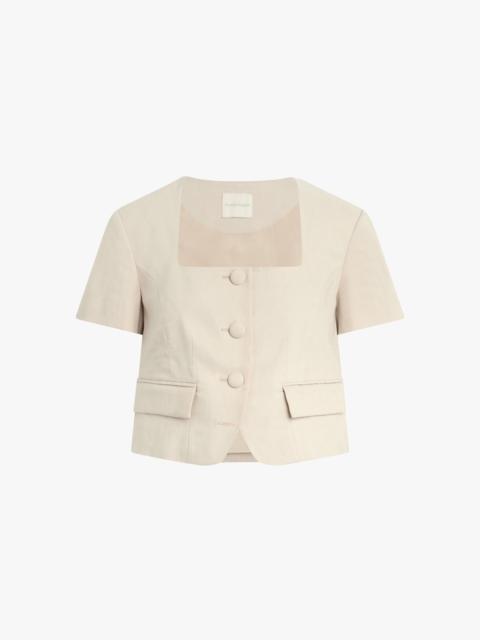 Favorite Daughter THE MAYFAIR LINEN TOP