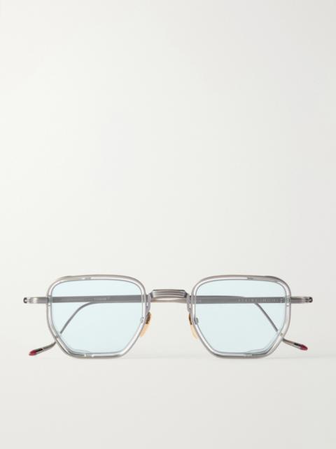 JACQUES MARIE MAGE Atkins D-Frame Silver-Tone Sunglasses