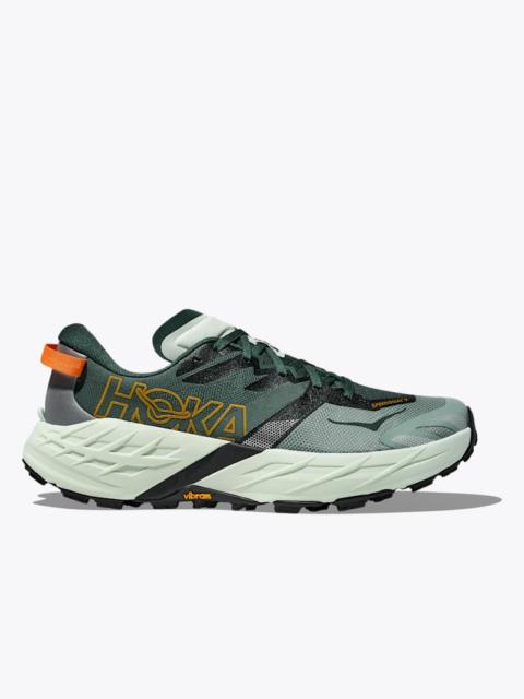HOKA Men's Speedgoat 7 Shoes in Bay Leaf/Sea Glass