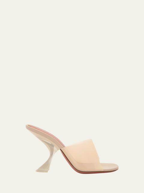 Amina Muaddi 90mm Taylor Transparent Slippers