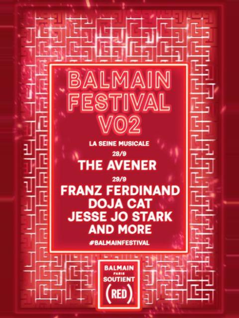 Balmain (Balmain) RED - Balmain Festival V02 poster