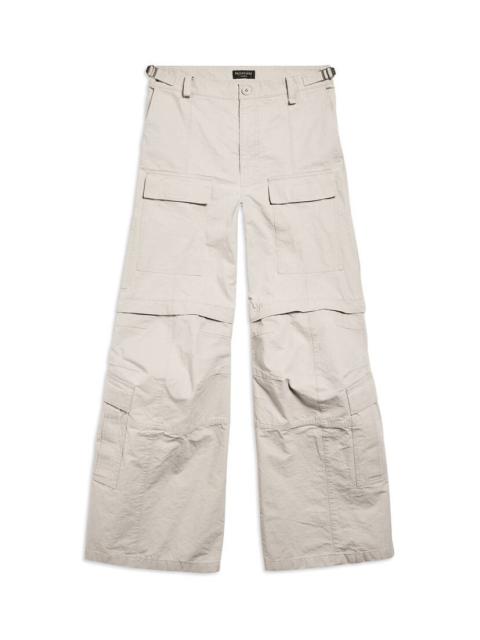 BALENCIAGA Flared Cargo Pants in Beige