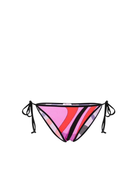 Marmo-print bikini bottoms