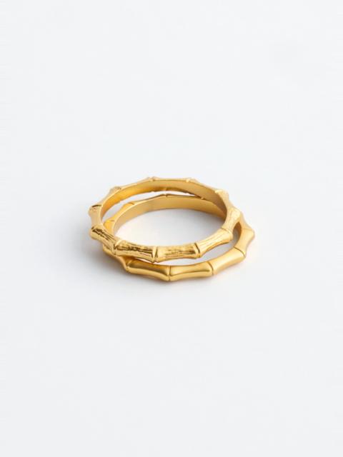 & Other Stories Bamboo-Inspired Ring Set