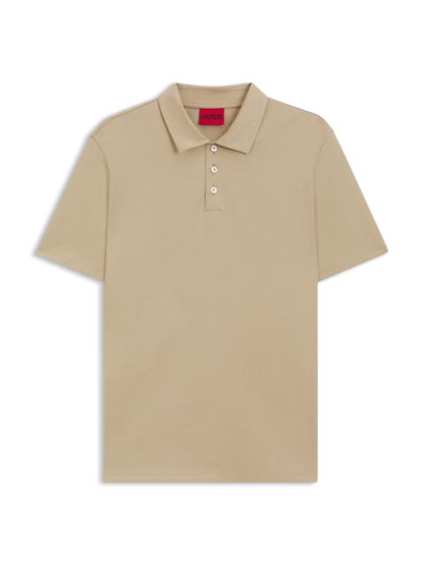 HUGO SLIM-FIT POLO IN MERCERIZED COTTON