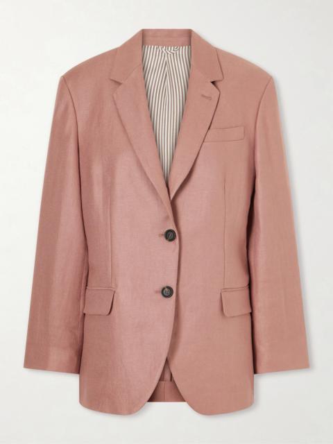 Brunello Cucinelli Single-breasted Linen-twill Blazer