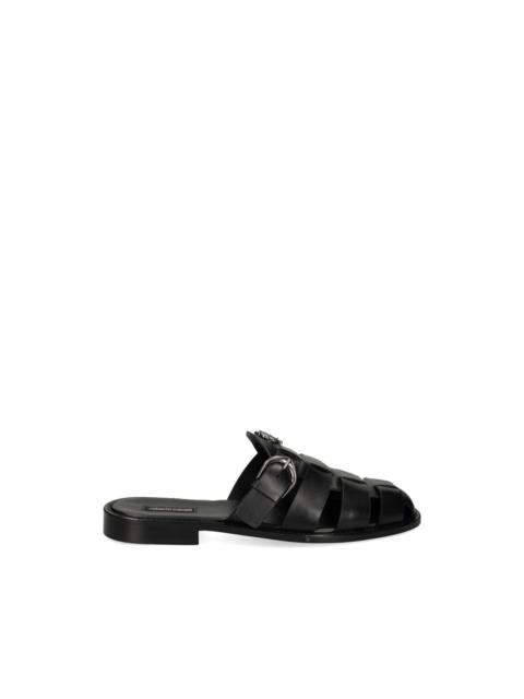 Roberto Cavalli logo-appliqué sandals