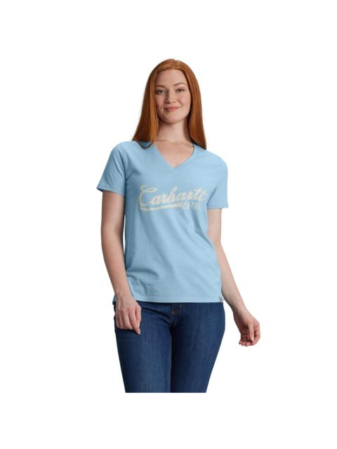 Carhartt Women's TENCEL™ Fiber Series Relaxed Fit Short-Sleeve Graphic V-Neck T-Shirt