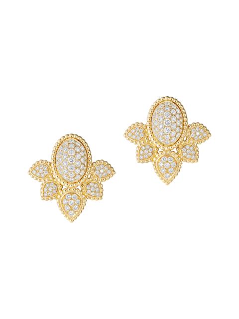 Boucheron Women's Serpent Bohème 18K Yellow Gold & 1.58 TCW Diamond Stud Earrings - Yellow Gold