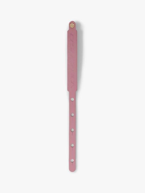 CASABLANCA Pink & Gold Leather Wristband | Casablanca Paris