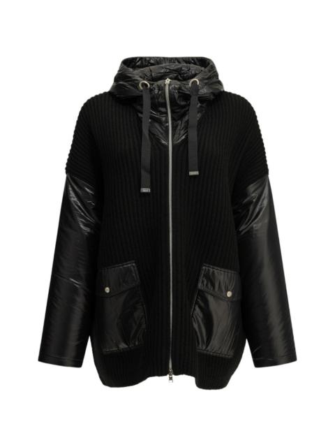 Herno hooded ribbed jacket