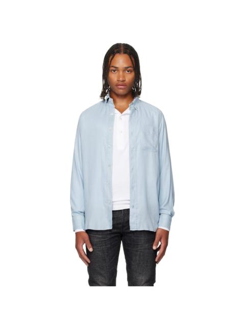 TOM FORD Blue Fluid Shirt